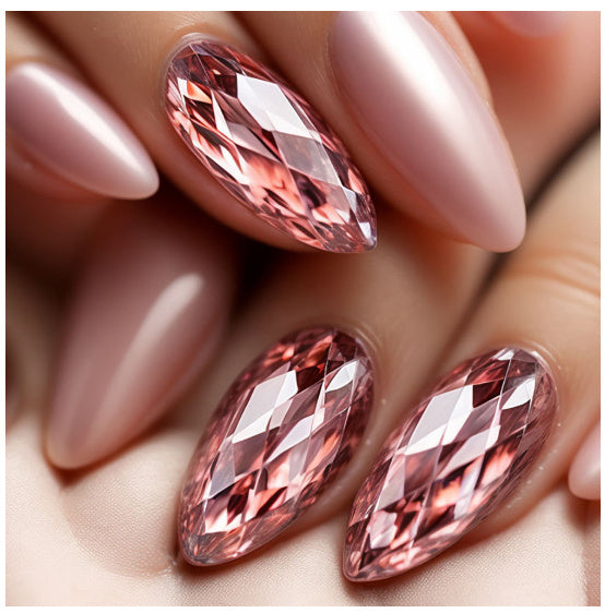 French Wear Nail Glossy Blue And Purple
