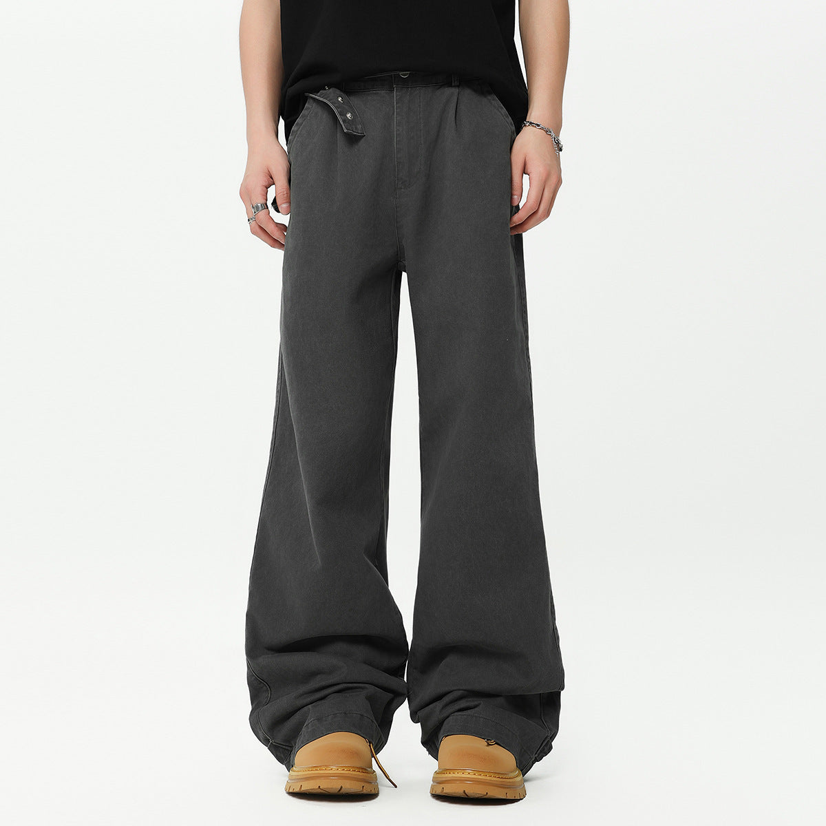 Fashion American Straight Cargo Pants Men